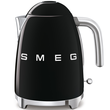 KLF03BLEU SMEG 50s Style, 1,7 I- Wasserkocher, Schwarz, Soft Opening Kan Produktbild