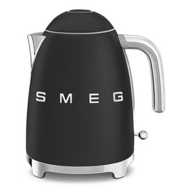 KLF03BLMEU SMEG 50s Style, 1,7 I- Wasserkocher, Schwarz Matt, Soft Openin Produktbild