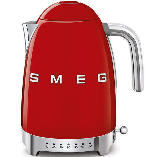 KLF04RDEU SMEG 50s Style, 1,7 I- Wasserkocher, Rot , 7 Temperaturstufen, Produktbild