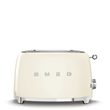 TSF01CREU SMEG 50s Style, 2-Schlitz- Toaster, kompakt, Creme, 6 Röstgradstuf Produktbild front S