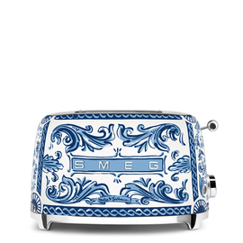 TSF01DGBEU SMEG Dolce & Gabbana Blu Mediterraneo, 2-Schlitz-Toaster, kompak Produktbild