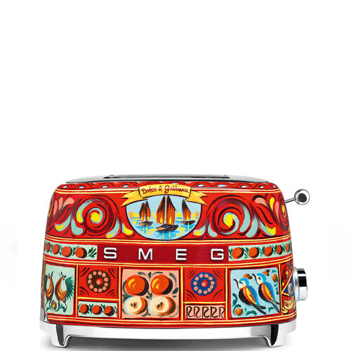 TSF01DGEU SMEG Dolce & Gabbana Sicily is my love, 2-Schlitz-Toaster, kompakt, 6  Produktbild