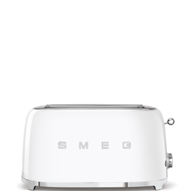 TSF02WHEU SMEG 50s Style, 2-Schlitz- Toaster, lang, Weiß, 6 Röstgradstufen,  Produktbild