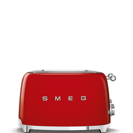 TSF03RDEU SMEG 50s Style, 4-Schlitz- Toaster, Rot, 2 unabhängig steuerbare B Produktbild