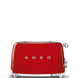 TSF03RDEU SMEG 50s Style, 4-Schlitz- Toaster, Rot, 2 unabhängig steuerbare B Produktbild front M