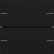 5752005 Gira Wippenset 2f Tastsens.4 System 55 Schwarz m Produktbild front S