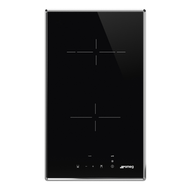SE232TX1 SMEG Glaskeramikkochfeld, 30 cm, Schwarze Glaskeramik, Edelstahlrahm Produktbild