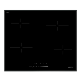 SE464TB SMEG Glaskeramikkochfeld, 60 cm, Schwarze Glaskeramik, Facettenschliff,  Produktbild