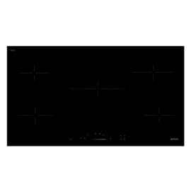 SE495ETD SMEG Glaskeramikkochfeld, 90 cm, Schwarze Glaskeramik, C-Schliff, fü Produktbild front M