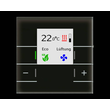 SCN-RTRGS.02S MDT KNX Glas Raumtemperaturregler Smart mit Farbdisp Produktbild