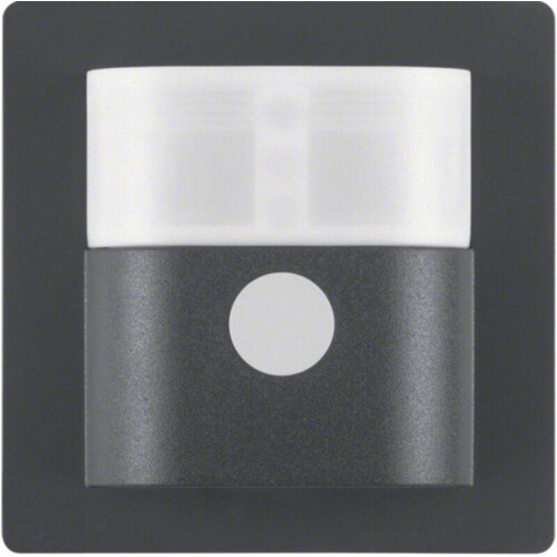 85341225 Berker IR Bewegungsmelder 1,1m Q.1/Q.3 schwarz matt Produktbild Front View L