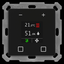 SCN-RTR55S06.01 MDT KNX Raumtemperaturregler Smart 55, Schwarz  Produktbild