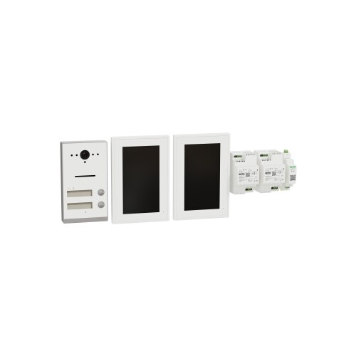 RGE2092270 Schneider Elec. TWINBUS IP VIDEO SET, 2WE, AP, WEISS Produktbild Front View L