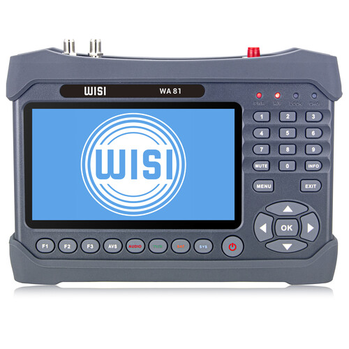 003632 Wisi WA 81 DVB-S2/C/T2 Messgerät 7Zoll  Bildschirm mit Spectrumanalyser Produktbild