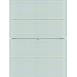 75164590 Berker KNX B.IQ Tastsensor 4fach Komfort Glas polarweiß Produktbild front M