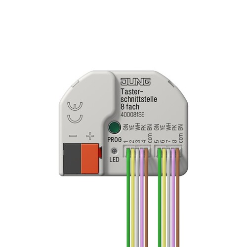 400081SE Jung KNX Tasterschnittstelle 8- fach Produktbild Front View L