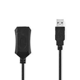 CCGL60EXTBK50 Nedis Aktives USB 2.0 Verlängerungskabel A Ste.- A Buchse 5,0m Produktbild