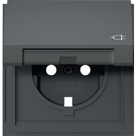 492267 Gira Abd. SCHUKO-Steckd. KD Gira TX_44 Anthrazit Produktbild front M