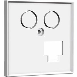 HW-Z0LRWG55V1 Homeway Zentralplatte one. TV + LAN 55x55mm rw Produktbild
