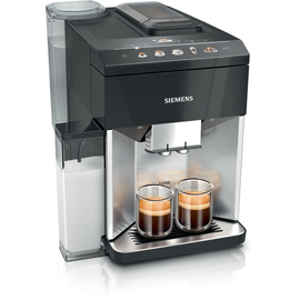 TQ515D03 Siemens EQ500 Kaffeevollautomat Edelstahl Schwarz, mit Milchbehälter Produktbild