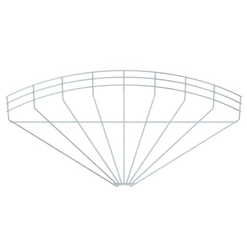 6002366 Obo GRB 90 160 FT Gitterrinnenbogen 90° 105x600 Stahl tau Produktbild