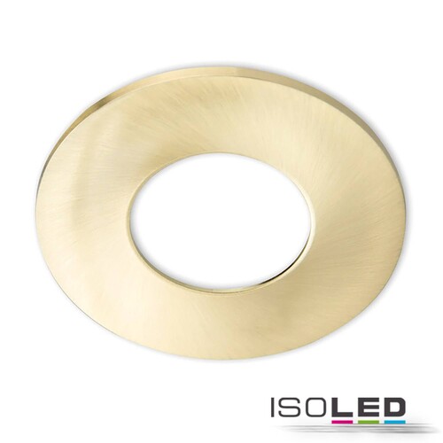 113061 Isoled Cover Aluminium gold gebürstet für Einbaustrahler Sys- 68 Produktbild Front View L