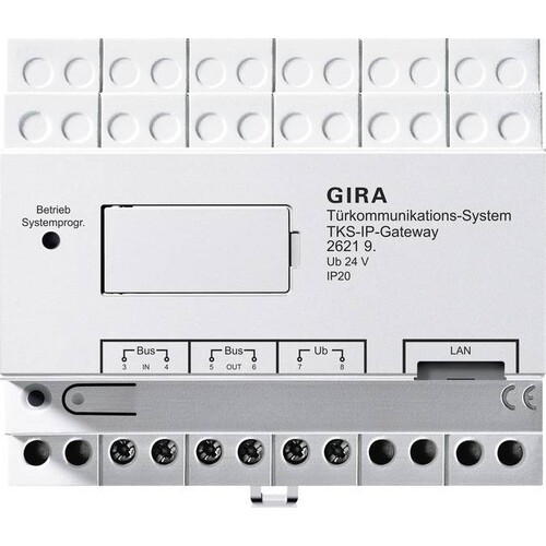 262198 Gira TKS-IP-Gateway (2.Generation) 10 Liz. Türko Produktbild Front View L