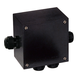 103450 Gifas Gehäuse Vollgummi 100x100x65 SW Produktbild front M