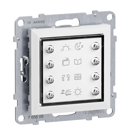 765609 Legrand Seano MyHome Szenentaster zum Abrufen von 8 Szenarien in der Farb Produktbild front M