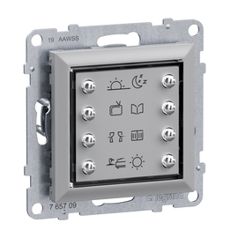 765709 Legrand Seano MyHome Szenentaster zum Abrufen von 8 Szenarien in der Farb Produktbild front M