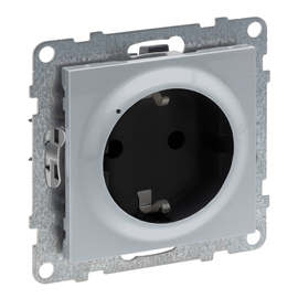 765740 Legrand Seano with Netatmo Schuko-Steckdose Farbe: Aluminium Produktbild front M