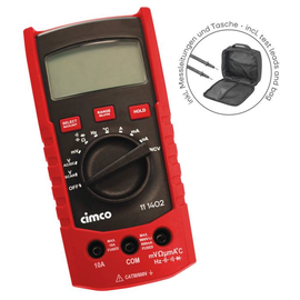 111491 Cimco Digitales Multimeter+Tasche 310 TRMS 1000V AC/DC, 10A, CATIII Produktbild