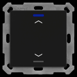 BE-TAL55T106.A1 MDT KNX Taster Light 55 1-fach, RGBW, Temperatursensor, Schwarz Produktbild