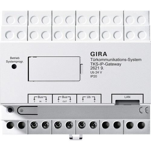 262197 Gira TKS-IP-Gateway (2.Generation) 5 Liz. Türko Produktbild Front View L