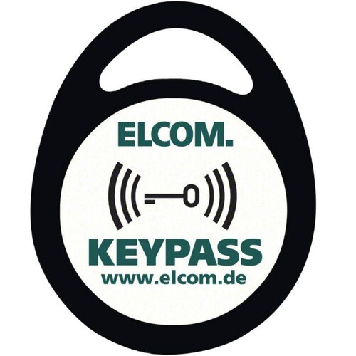 1506221 Elcom KPA-010 Transponder Schlüsselanhänger 10 Stück schwarz Produktbild Front View L