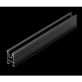 24954 Alumero 802190-36 Trägerprofil 45 schwarz EN AW 6063 / T66 L=3.600 (-0/+1 Produktbild front M