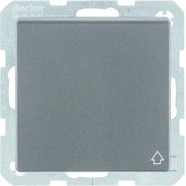 47516085 Berker Steckdose SCHUKO mit Klappdeckel Q.1/Q.3, schwarz matt Produktbild