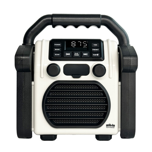 243023 Silva-Schneider BR 230 BT Offwhite Baustellenradio, Akku, BT, USB Produktbild