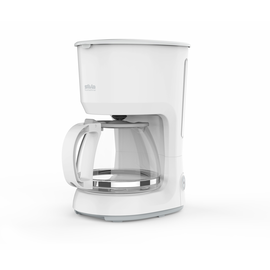 400103 Silva KA 2300 Kaffeeautomat, Glaskanne, 750 W, 10 Tassen, weiß Produktbild
