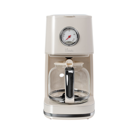 400104 bkitchen nostalgia 150 weiß Kaffeeautomat, Glaskanne, 900W, 12 Tass Produktbild front M