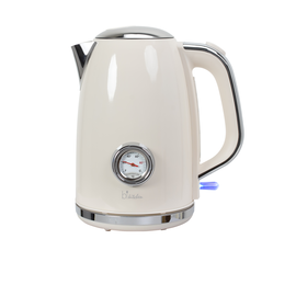 410139 bkitchen nostalgia 170 weiß Wasserkocher, Retro, 1,7 L, 2200W creme Produktbild front M