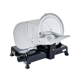 457017 bkitchen AS 2500 schwarz Metall- Aufschnittmaschine, 140 W, Messer Ø 25c Produktbild front M