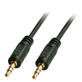 35641 Lindy Audiokabel Stereo 3.5mm Male / 3.5mm Male, 1m Produktbild front M