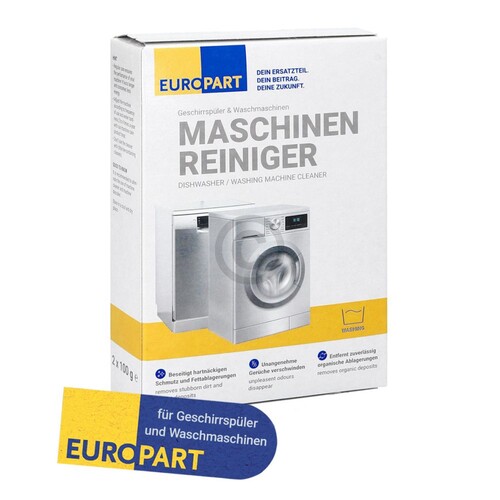 10082949 Europart Waschmaschinenreiniger und Geschirrspülreiniger, Entkalker Produktbild Front View L