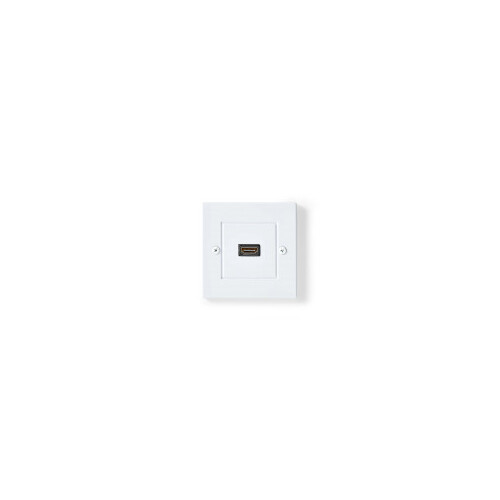 CVGB34950WT Nedis HDMI-Wanddose, 1x HDMI Female, 4K@60Hz, HDMI Ausgan Produktbild Front View L