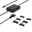 NBAU65110BK Nedis Notebook Netzteil GaN 5/9/12/15/20 VDC 2,4-3,25A 65W 6 Adapt. Produktbild