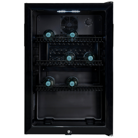 810930503 Exquisit GKS120-GT-160C black Glastürkühlschrank 84 x 54 x 54,5 cm Produktbild