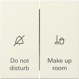 310401 Gira Wippschalter Anzeige Hotelzimmerstatus System 55 Cremeweiß Produktbild front M