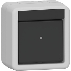 310730 Gira Wippschalter Kreuz WG AP Grau Produktbild front M