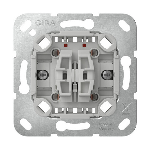 310800 Gira Doppel-Wechselschalter Einsatz Wechsel/Wechsel 10A Produktbild Front View L